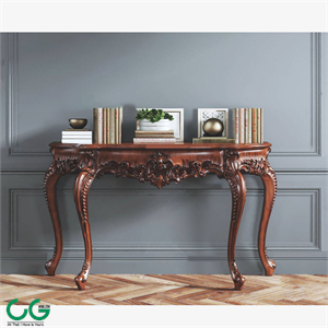 European style solid wood end view platform 3d model